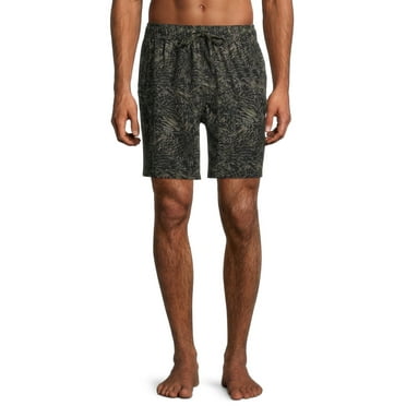 suge Leopard and Plant Mens Beach Short for Mens Swimwear suge Leopard and Plant Mens Beach Short for Mens Swimwear